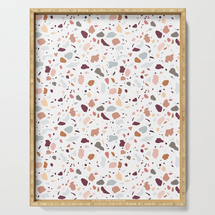 Terrazzo marble pattern Serving Tray Gallery Image 1