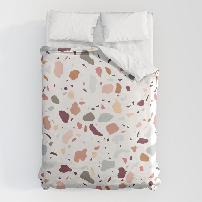 Terrazzo marble pattern Duvet Cover Gallery Image 6