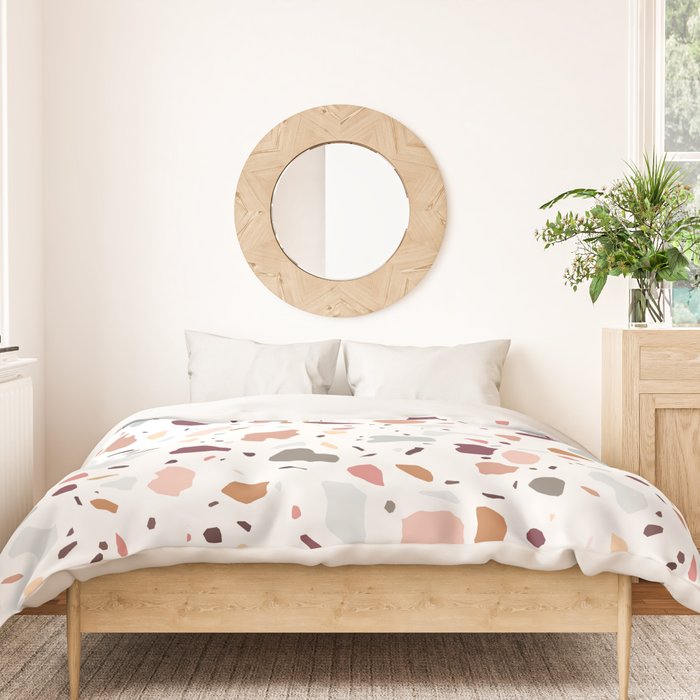 Terrazzo marble pattern Duvet Cover Gallery Image 3