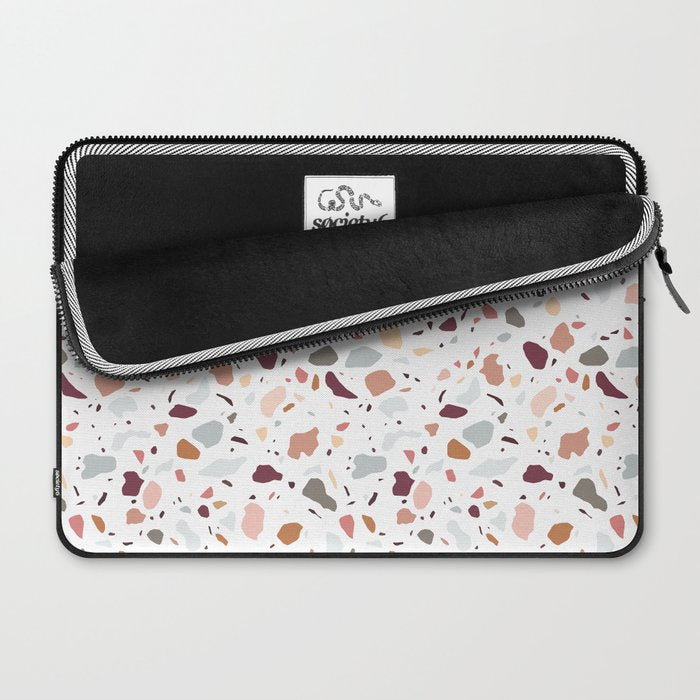 Terrazzo marble pattern Laptop Sleeve Gallery Image 2