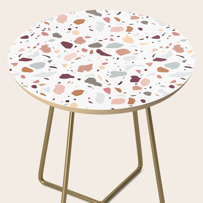 Terrazzo marble pattern Side Table Gallery Image 2
