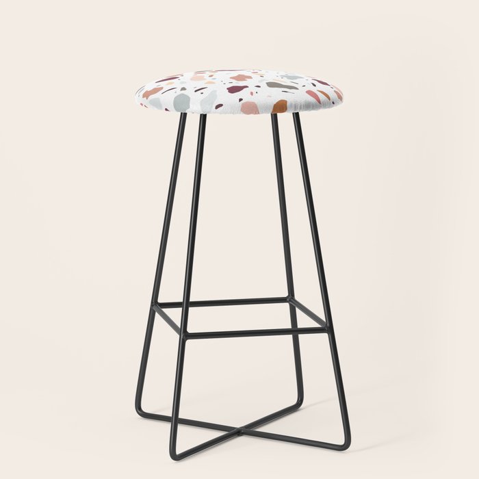 Terrazzo marble pattern Stool Gallery Image 1