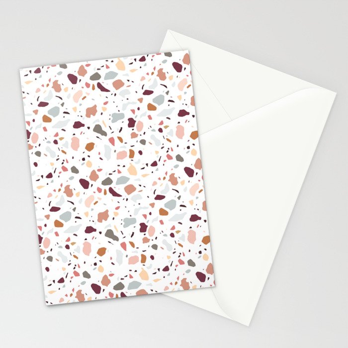 Terrazzo marble pattern Stationery Card Gallery Image 2
