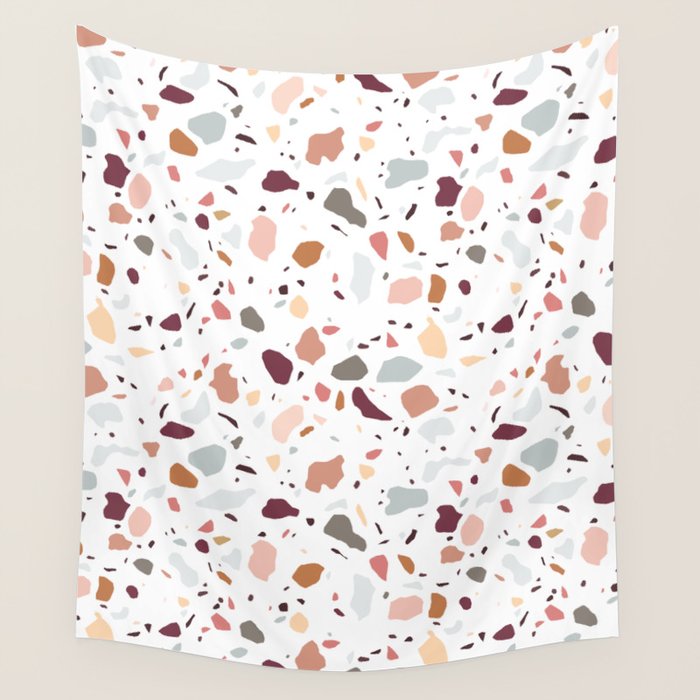 Terrazzo marble pattern Wall Tapestry Gallery Image 4