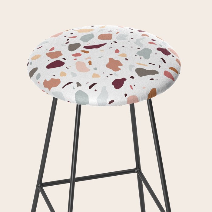 Terrazzo marble pattern Stool Gallery Image 2