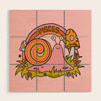 Pisces Snail Wood Wall Art Gallery Image 1