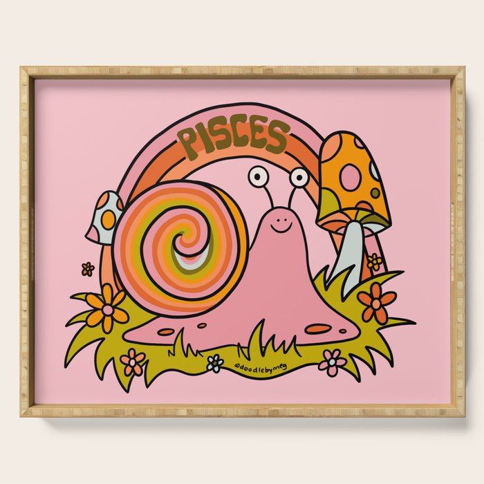 Pisces Snail Serving Tray Gallery Image 1