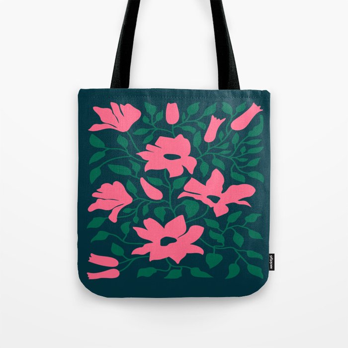 Flowers & Branches: Night Edition Tote Bag Gallery Image 1