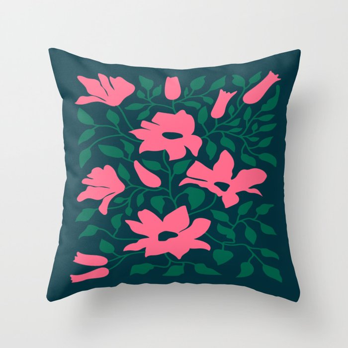 Flowers & Branches: Night Edition Throw Pillow Gallery Image 6