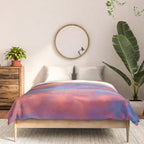 Beautiful Pink Orange Blue Purple Cotton Candy Clouds Fairytale Sky Comforter Gallery Image 3