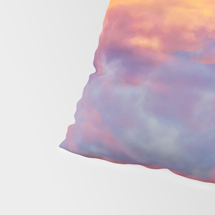 Beautiful Pink Orange Blue Purple Cotton Candy Clouds Fairytale Sky Pillow Sham Gallery Image 4