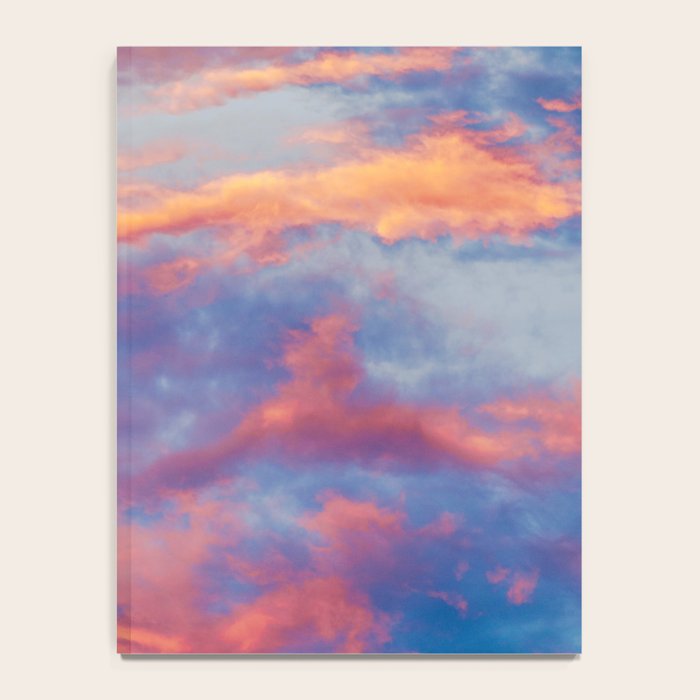 Beautiful Pink Orange Blue Purple Cotton Candy Clouds Fairytale Sky Notebook Gallery Image 4