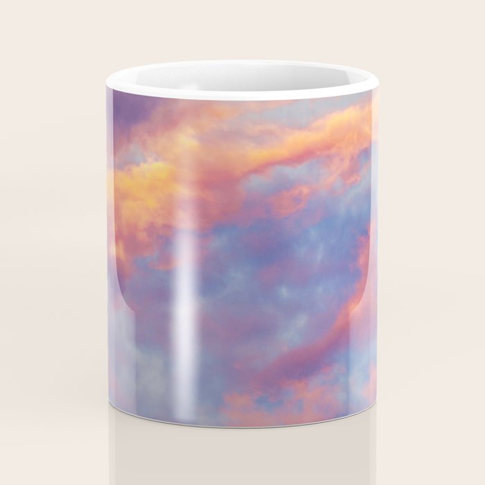 Beautiful Pink Orange Blue Purple Cotton Candy Clouds Fairytale Sky Coffee Mug Gallery Image 4