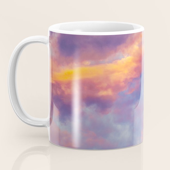 Beautiful Pink Orange Blue Purple Cotton Candy Clouds Fairytale Sky Coffee Mug Gallery Image 3