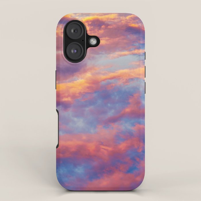 Beautiful Pink Orange Blue Purple Cotton Candy Clouds Fairytale Sky iPhone Case Gallery Image 1