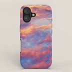 Beautiful Pink Orange Blue Purple Cotton Candy Clouds Fairytale Sky iPhone Case Gallery Image 1