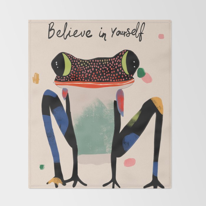 Believe and Leap Throw Blanket Gallery Image 2