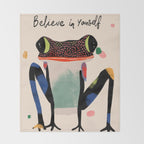 Believe and Leap Throw Blanket Gallery Image 2