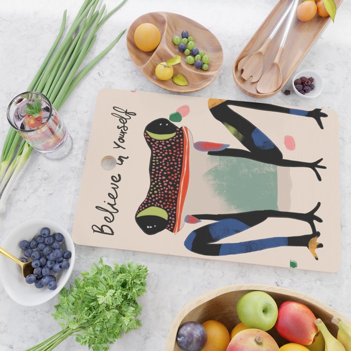 Believe and Leap Cutting Board Gallery Image 2