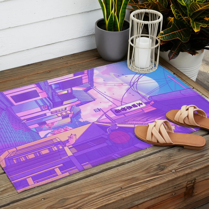 City Pop Kyoto Outdoor Rug Gallery Image 2
