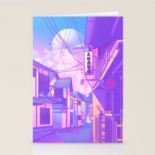 City Pop Kyoto Stationery Card Gallery Image 1