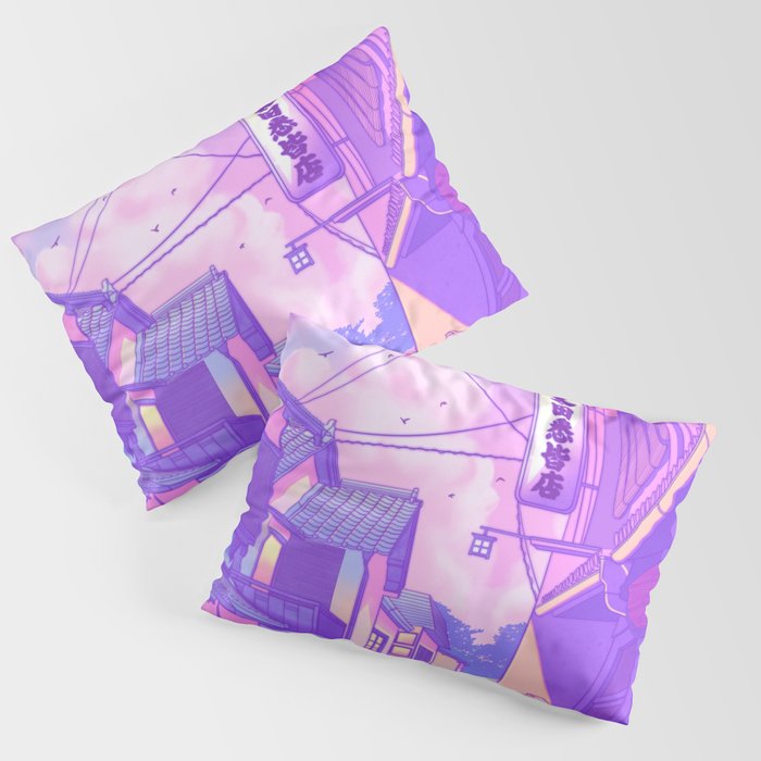 City Pop Kyoto Pillow Sham Gallery Image 1