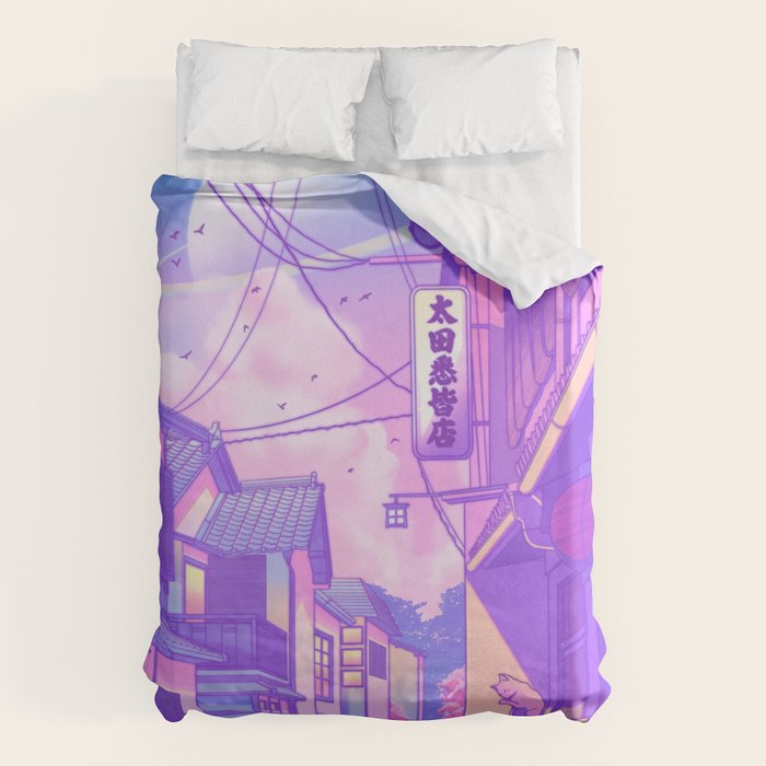 City Pop Kyoto Duvet Cover Gallery Image 6
