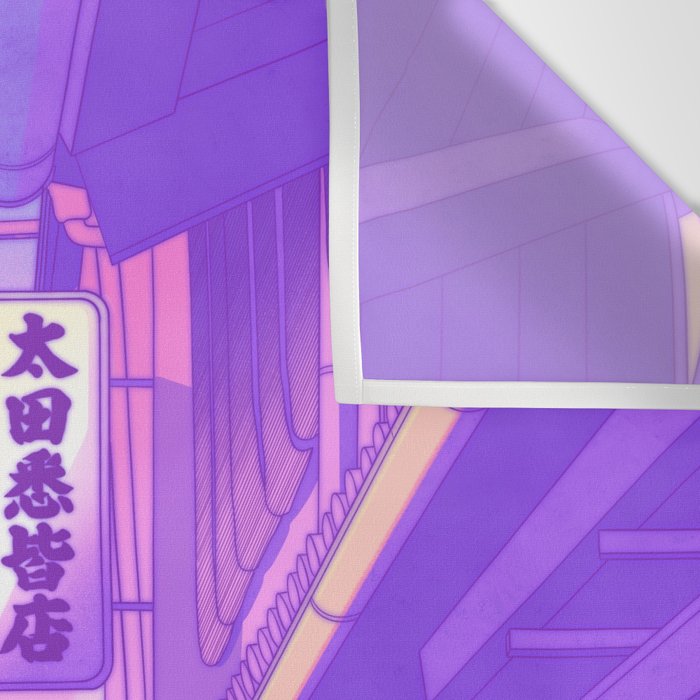 City Pop Kyoto Wall Tapestry Gallery Image 3