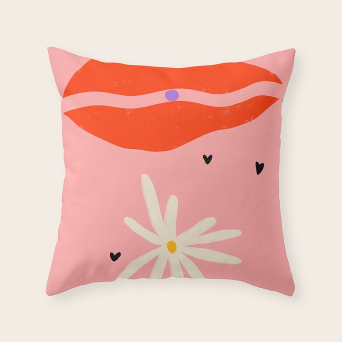 PEARL AND DAISY Throw Pillow Gallery Image 6