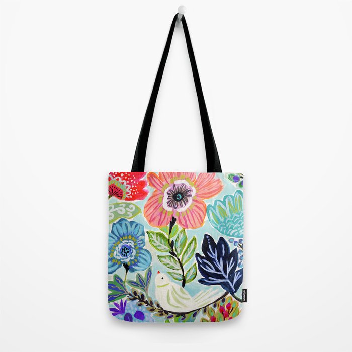 Bird and Blooms Tote Bag Gallery Image 2