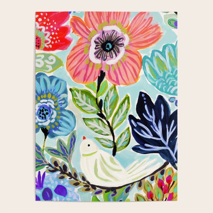 Bird and Blooms Poster Gallery Image 1