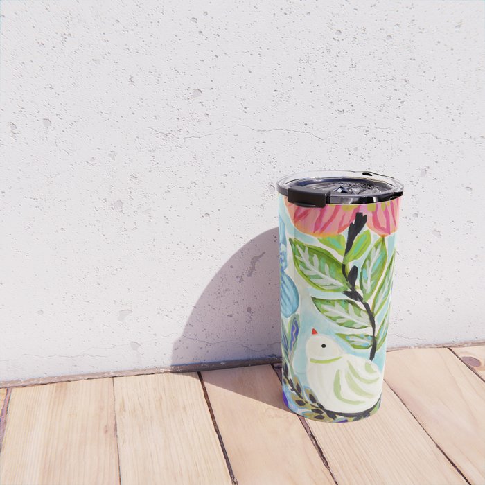 Bird and Blooms Travel Mug Gallery Image 4