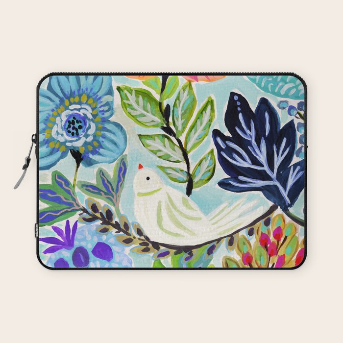 Bird and Blooms Laptop Sleeve Gallery Image 1