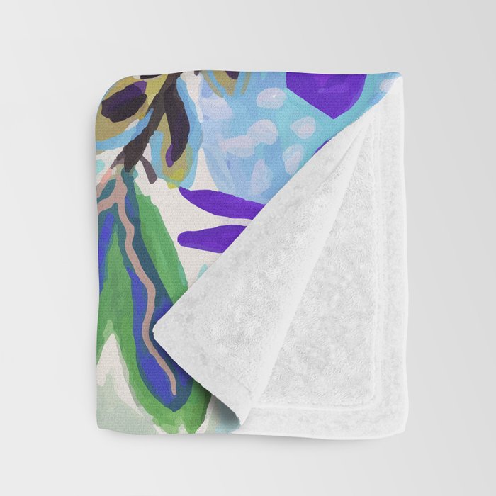 Bird and Blooms Throw Blanket Gallery Image 3