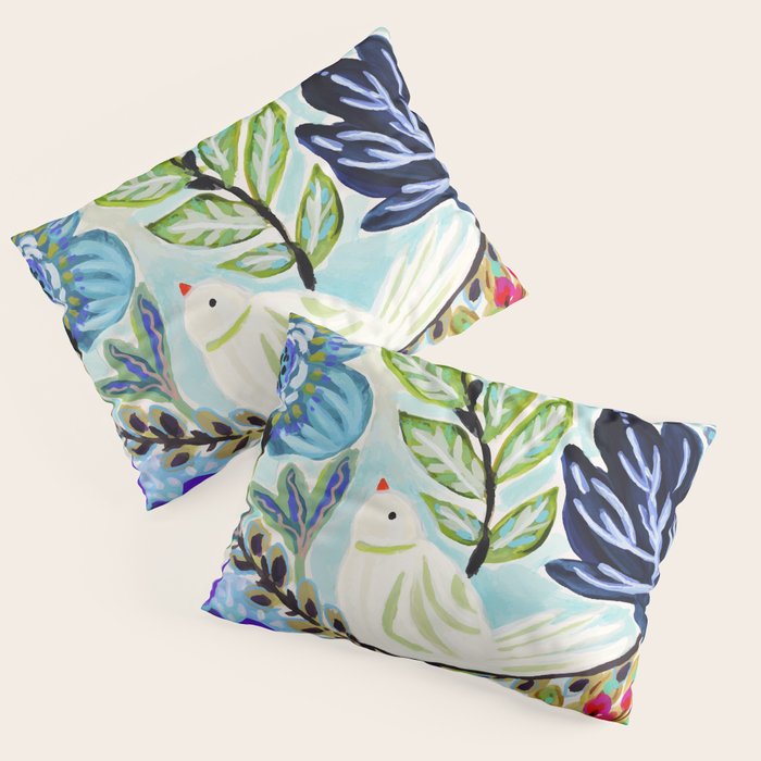Bird and Blooms Pillow Sham Gallery Image 3