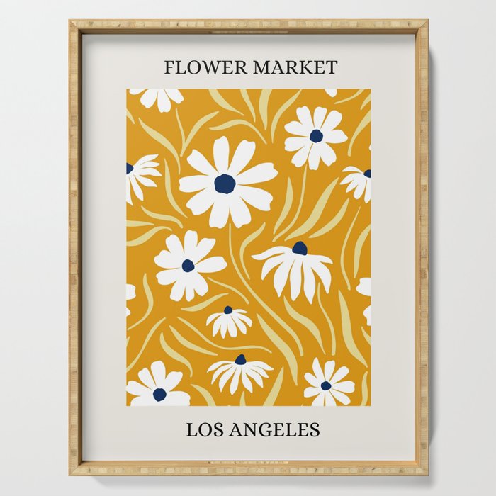 Flower Market, Los Angeles Serving Tray Gallery Image 1