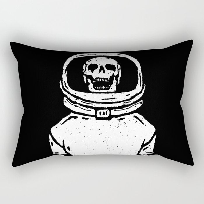 Skeleton want to be Asronaut Rectangular Pillow Gallery Image 2