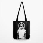 Skeleton want to be Asronaut Tote Bag Gallery Image 2