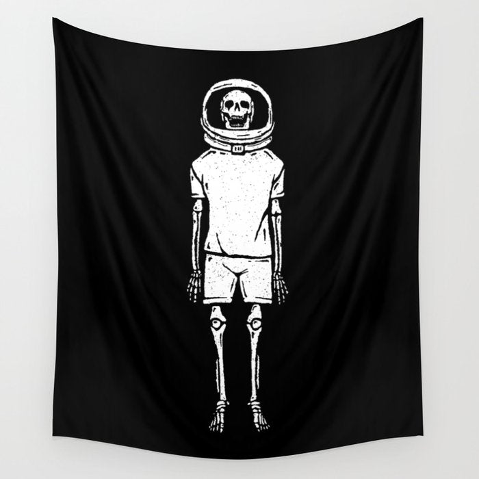 Skeleton want to be Asronaut Wall Tapestry Gallery Image 4