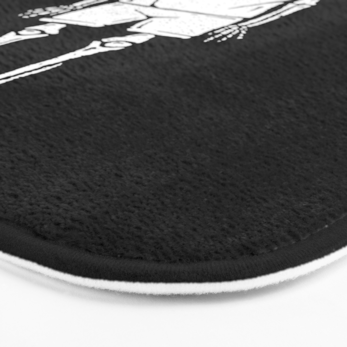 Skeleton want to be Asronaut Bath Mat Gallery Image 3