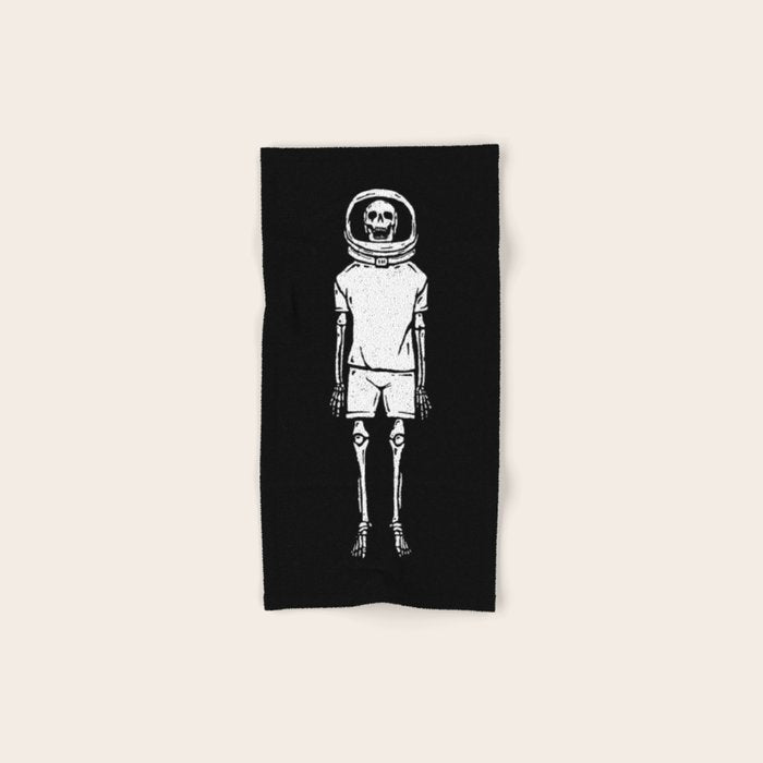Skeleton want to be Asronaut Bath Towel Gallery Image 1