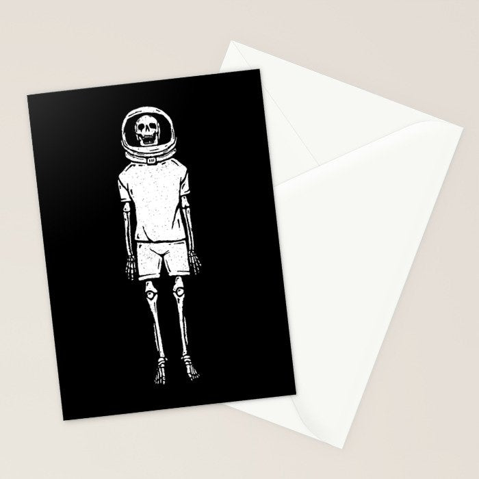 Skeleton want to be Asronaut Stationery Card Gallery Image 2