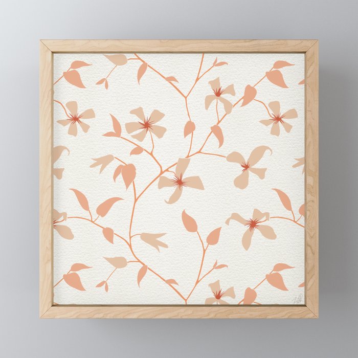 Floral Clematis Vine Mini Art Print Gallery Image 1