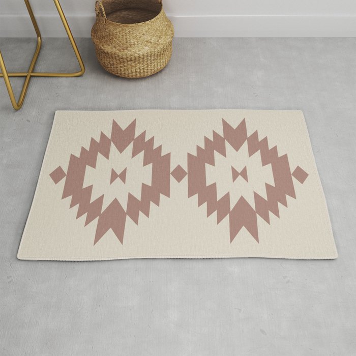 Southwestern Minimalism - Neutral Rose Beige Rug Gallery Image 1