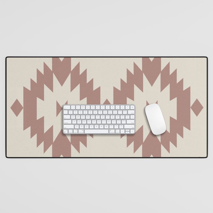 Southwestern Minimalism - Neutral Rose Beige Desk Mat Gallery Image 1
