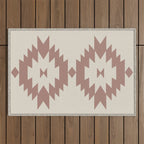Southwestern Minimalism - Neutral Rose Beige Outdoor Rug Gallery Image 1