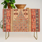 Antique Erzurum Turkish Kilim Rug Print Credenza Gallery Image 1