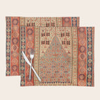 Antique Erzurum Turkish Kilim Rug Print Placemat Gallery Image 1