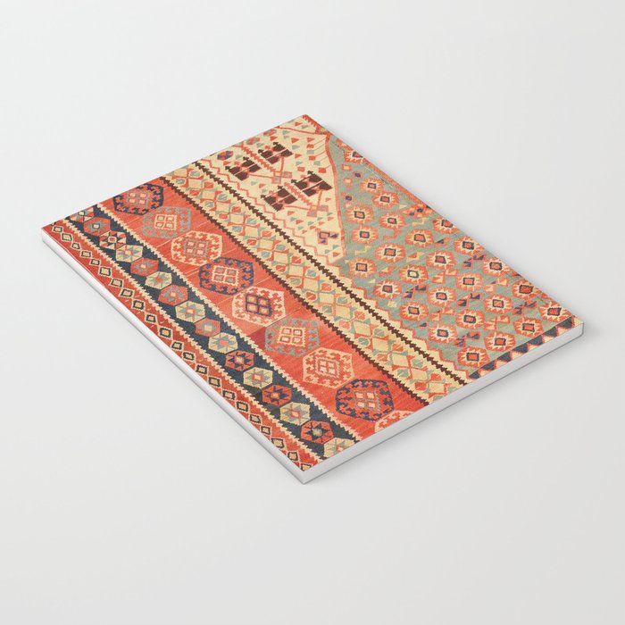 Antique Erzurum Turkish Kilim Rug Print Notebook Gallery Image 3