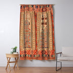 Antique Erzurum Turkish Kilim Rug Print Window Curtain Gallery Image 5